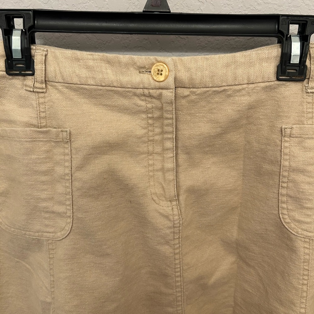 Cato Beige Skirt with Pockets - Picture 3 of 10